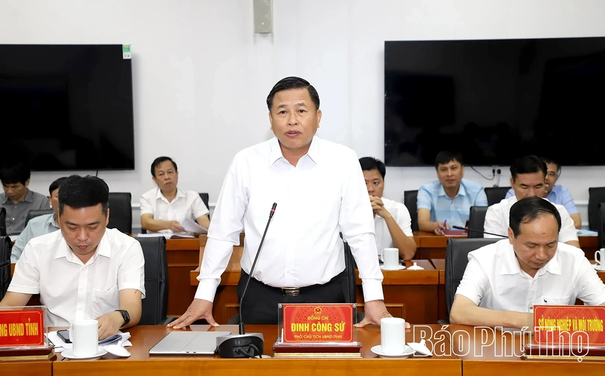 Đoàn công tác Bộ Nông nghiệp và Môi trường làm việc tại Phú Thọ