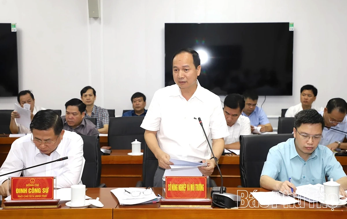 Đoàn công tác Bộ Nông nghiệp và Môi trường làm việc tại Phú Thọ