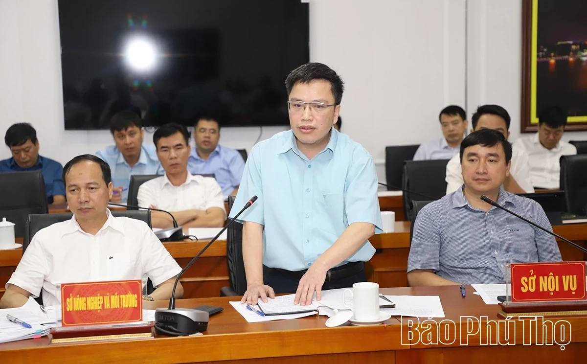 Đoàn công tác Bộ Nông nghiệp và Môi trường làm việc tại Phú Thọ