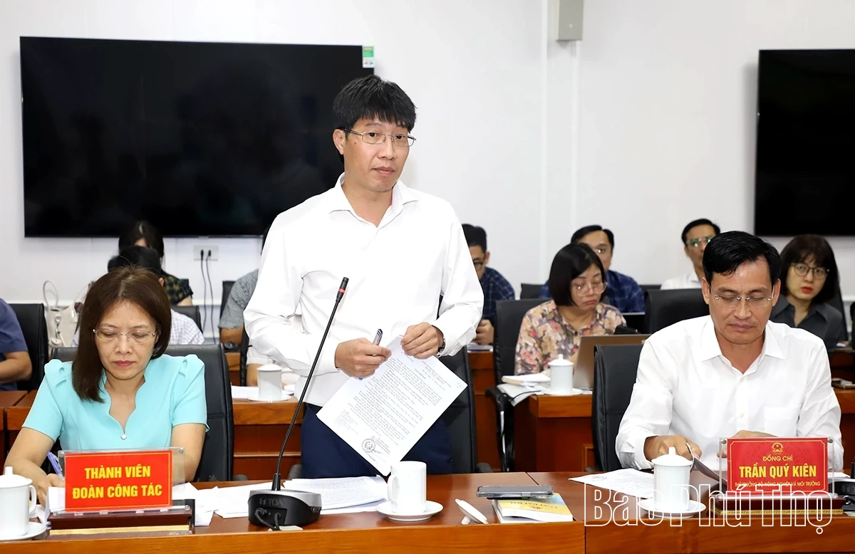 Đoàn công tác Bộ Nông nghiệp và Môi trường làm việc tại Phú Thọ