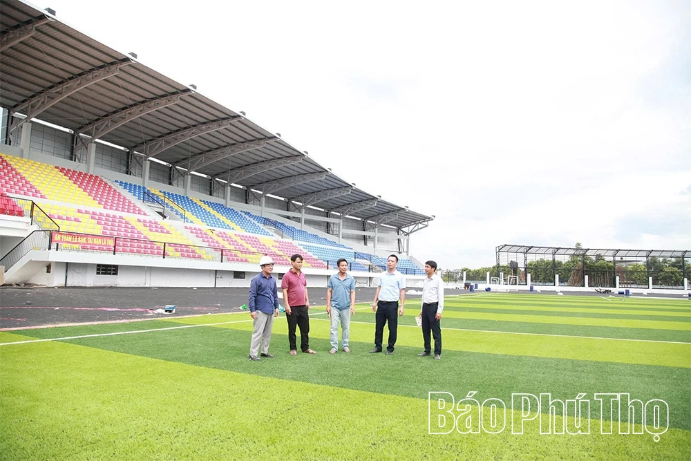 Đẩy nhanh tiến độ xây dựng Sân vận động Vĩnh Phúc