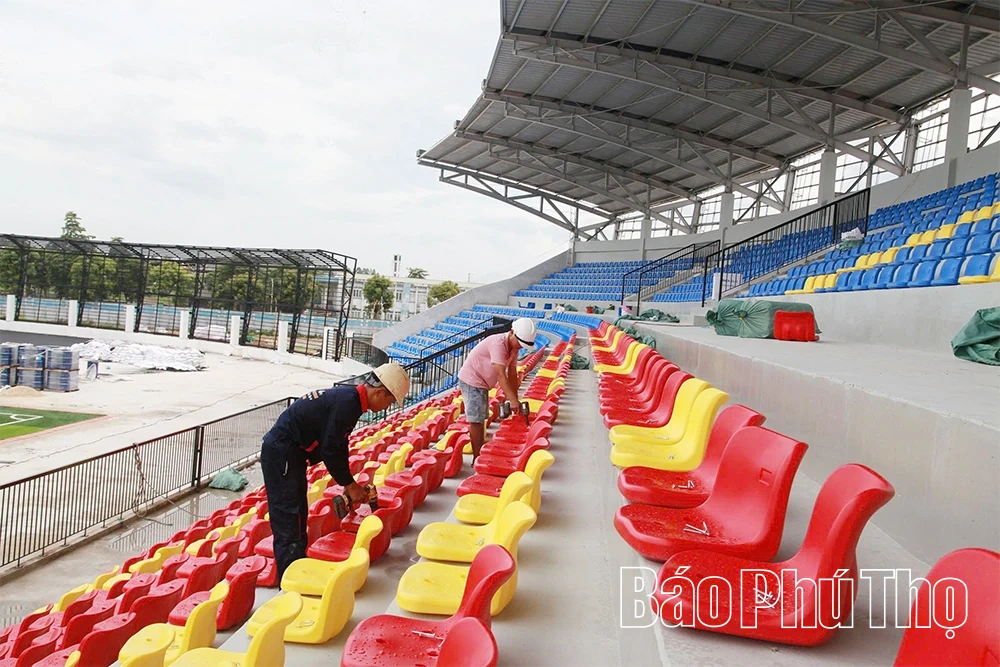 Đẩy nhanh tiến độ xây dựng Sân vận động Vĩnh Phúc