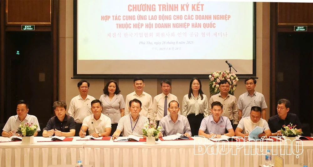 Hợp tác cung ứng lao động cho các doanh nghiệp thuộc Hiệp hội doanh nghiệp Hàn Quốc