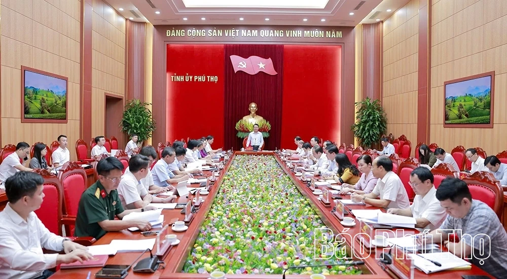 Ban Thường vụ Tỉnh ủy cho ý kiến vào các nội dung quan trọng