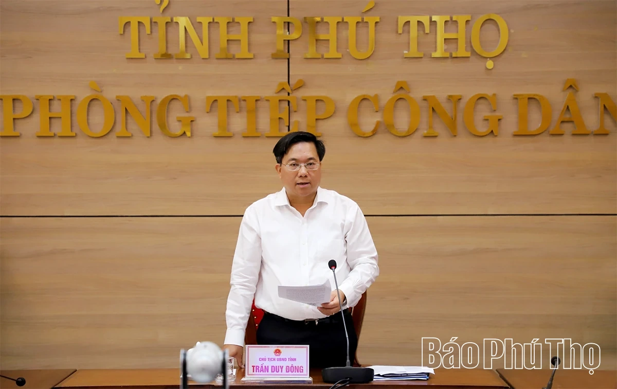 Chủ tịch UBND tỉnh Trần Duy Đông tiếp công dân định kỳ tháng 9