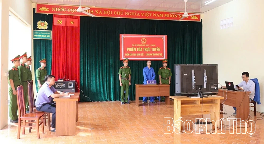 Hai phiên tòa trực tuyến đầu tiên tại Trại Tạm giam số 3 sau khi sáp nhập