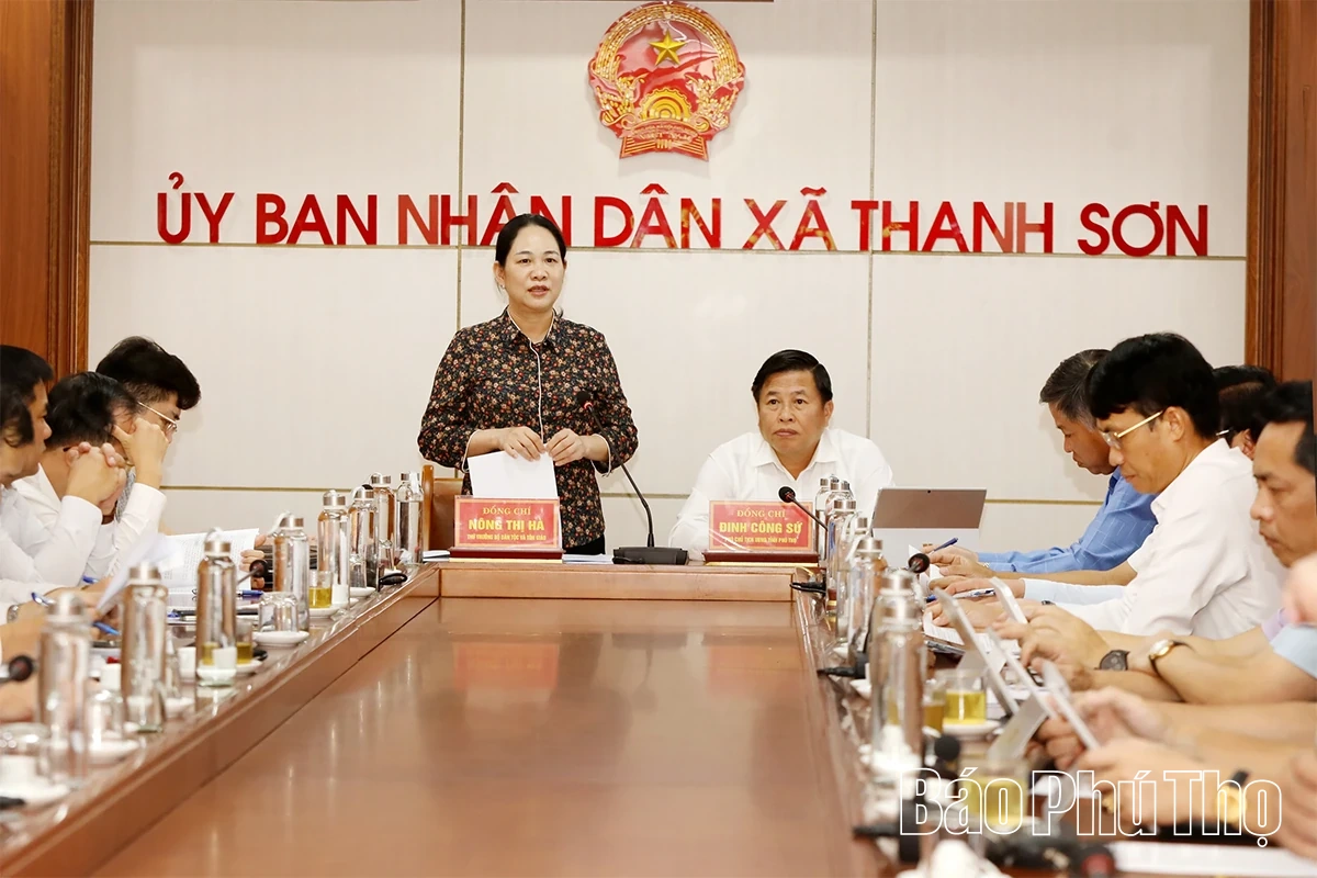 Đoàn công tác Bộ Dân tộc và Tôn giáo làm việc tại xã Thanh Sơn