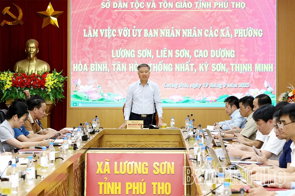 Sở Dân tộc và Tôn giáo kiểm tra triển khai các chương trình, dự án và công tác dân tộc, tôn giáo sau sáp nhập