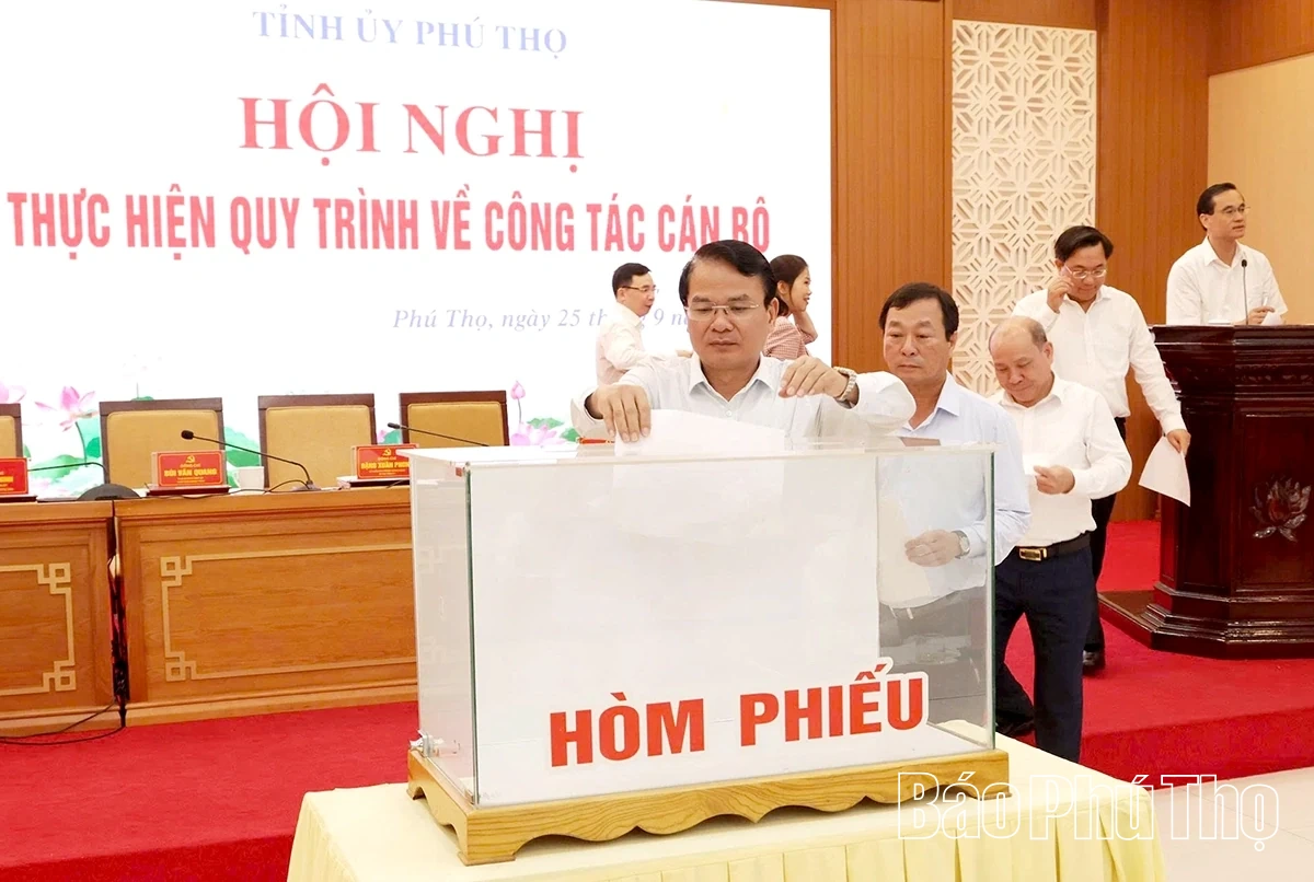 Thực hiện quy trình về công tác cán bộ và một số nội dung quan trọng