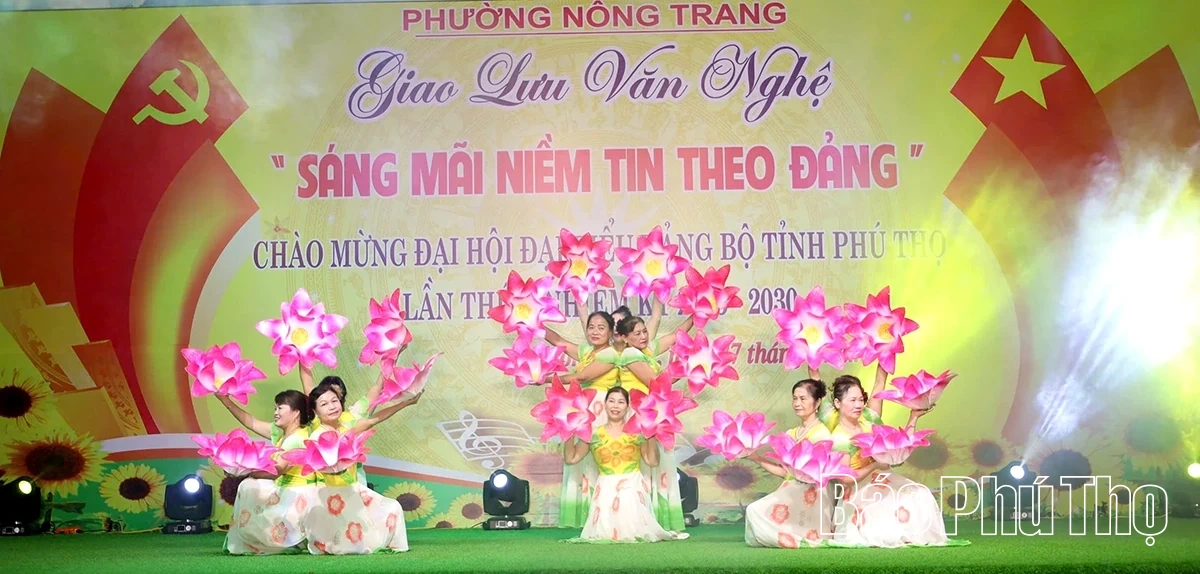Giao lưu văn nghệ “Sáng mãi niềm tin theo Đảng”