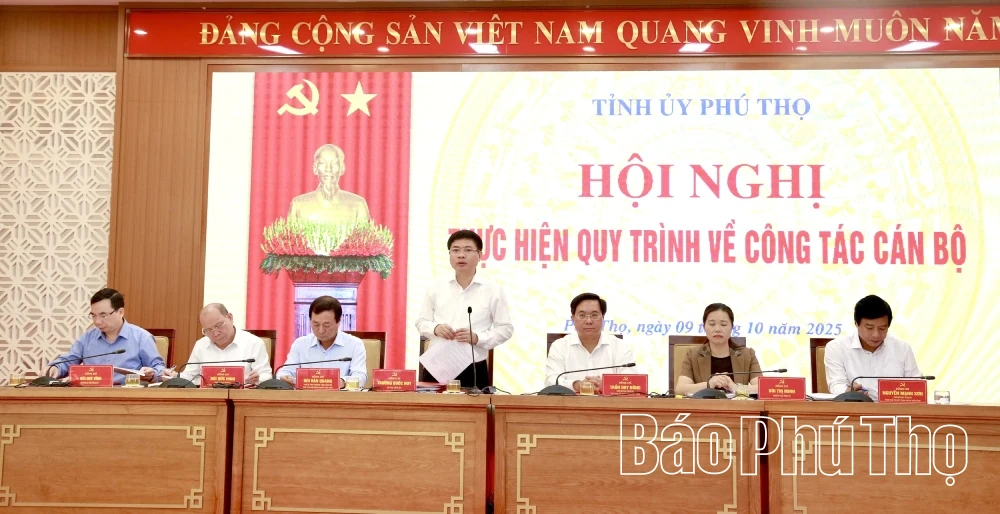 Hội nghị Ban Thường vụ Tỉnh ủy thực hiện quy trình về công tác cán bộ