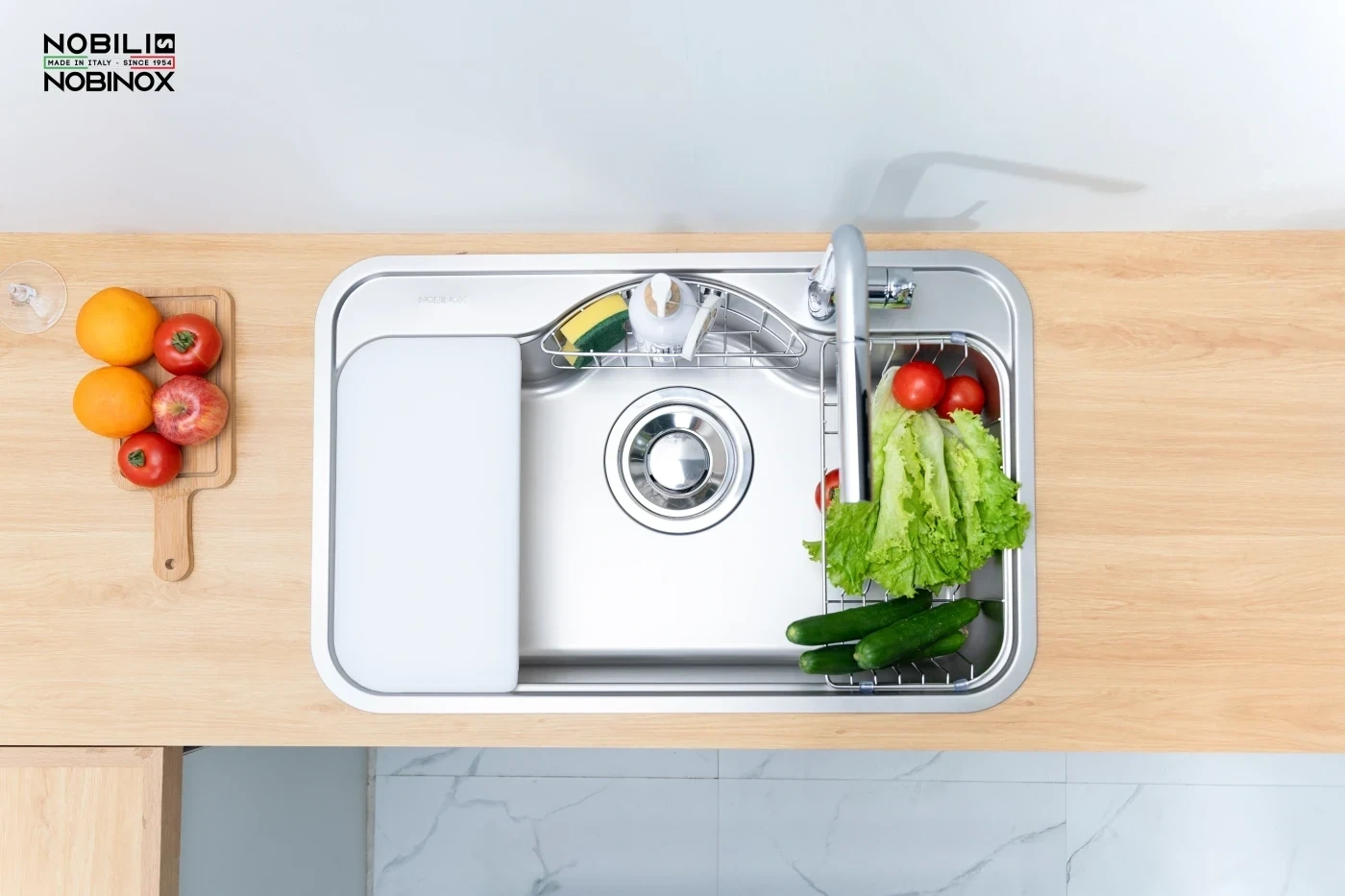 Chậu rửa bát 1 hố Nobinox: Giải pháp lý tưởng cho căn bếp nhỏ hẹp