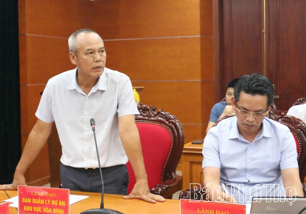 Giao ban tiến độ các dự án khu vực Hòa Bình