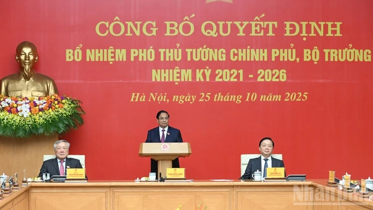 Công bố Quyết định bổ nhiệm Phó Thủ tướng Chính phủ, Bộ trưởng nhiệm kỳ 2021-2026