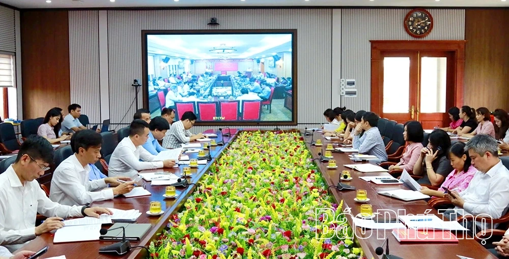 Hội nghị trực tuyến Quán triệt, triển khai các văn bản mới về công tác tổ chức xây dựng Đảng