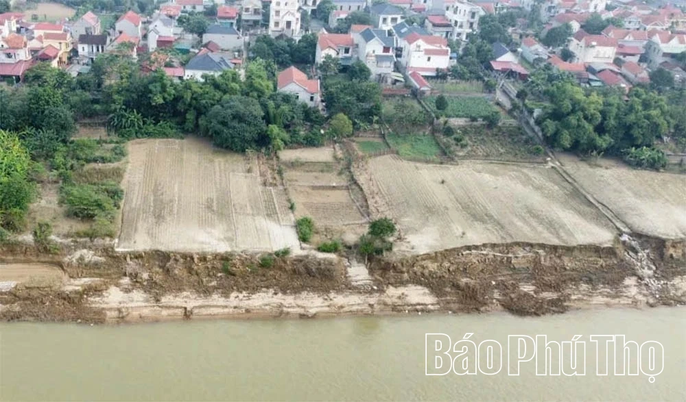 Sạt lở tại xã Sông Lô đang diễn biến phức tạp