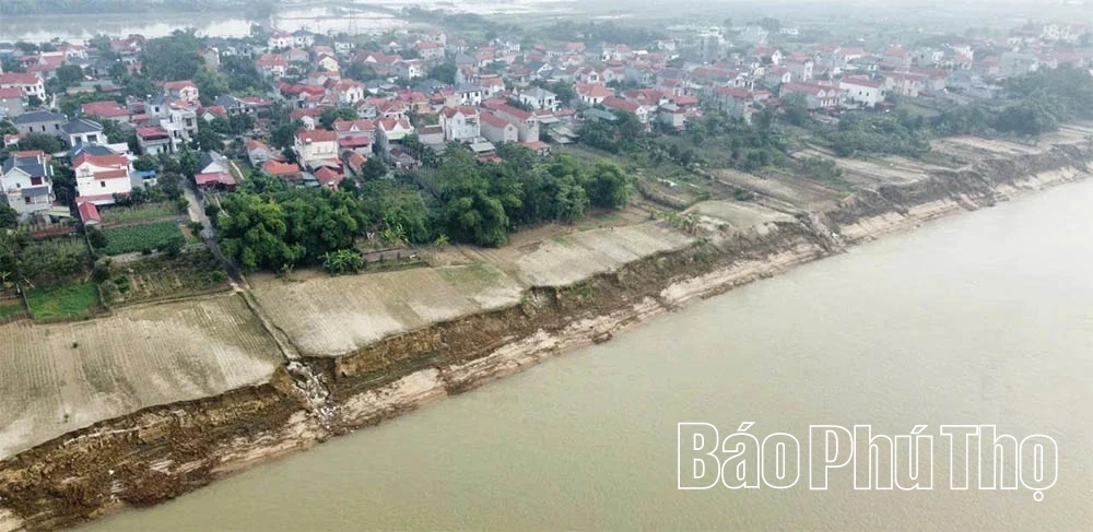 Sạt lở tại xã Sông Lô đang diễn biến phức tạp