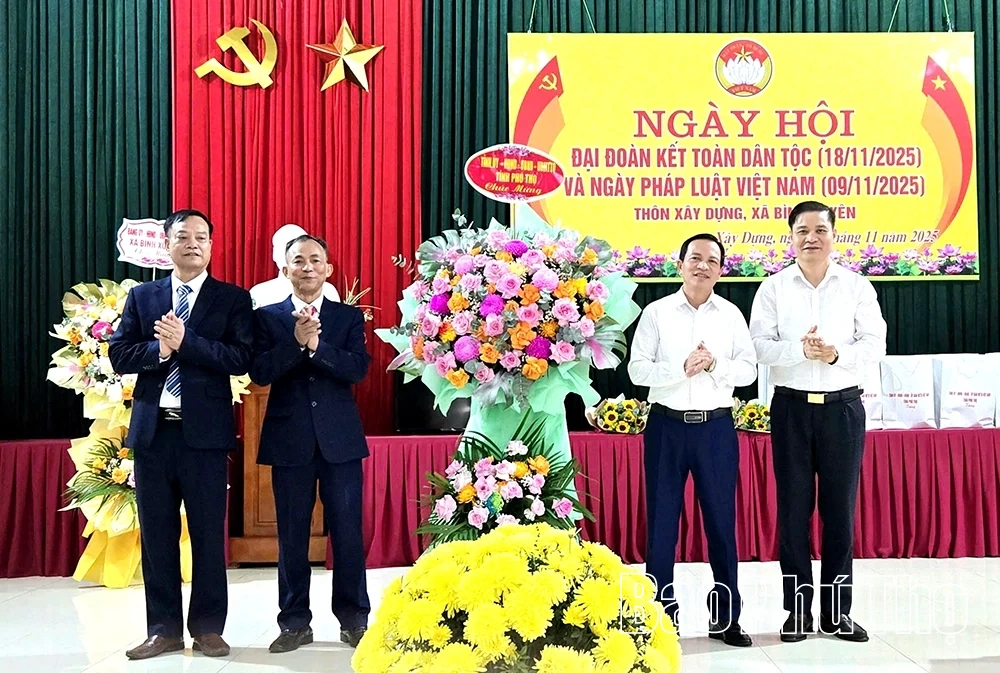 Ngày hội Đại đoàn kết toàn dân tộc thôn Xây Dựng, xã Bình Xuyên