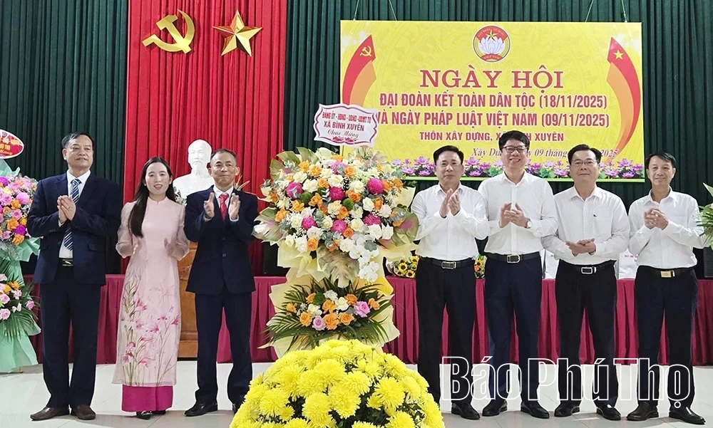 Ngày hội Đại đoàn kết toàn dân tộc thôn Xây Dựng, xã Bình Xuyên
