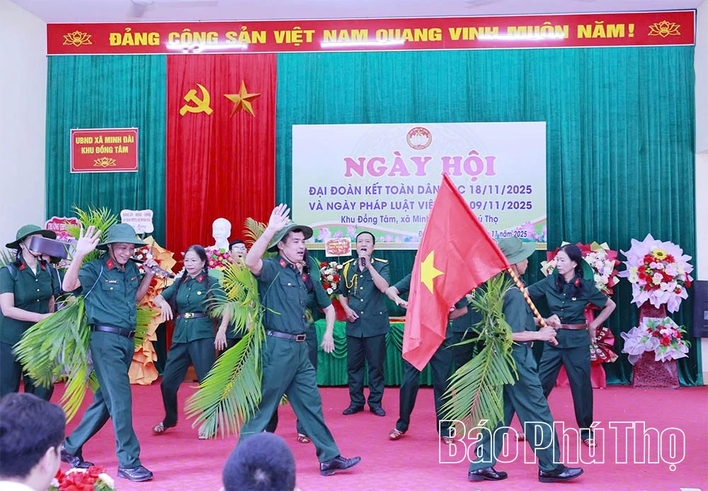 Ngày hội đại đoàn kết toàn dân tộc khu dân cư khu Đồng Tâm, xã Minh Đài