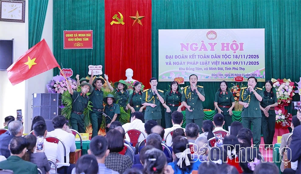 Ngày hội đại đoàn kết toàn dân tộc khu dân cư khu Đồng Tâm, xã Minh Đài