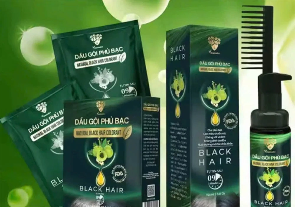 Đình chỉ lưu hành và thu hồi sản phẩm Dầu gội phủ bạc Natural Black Hair Colorant