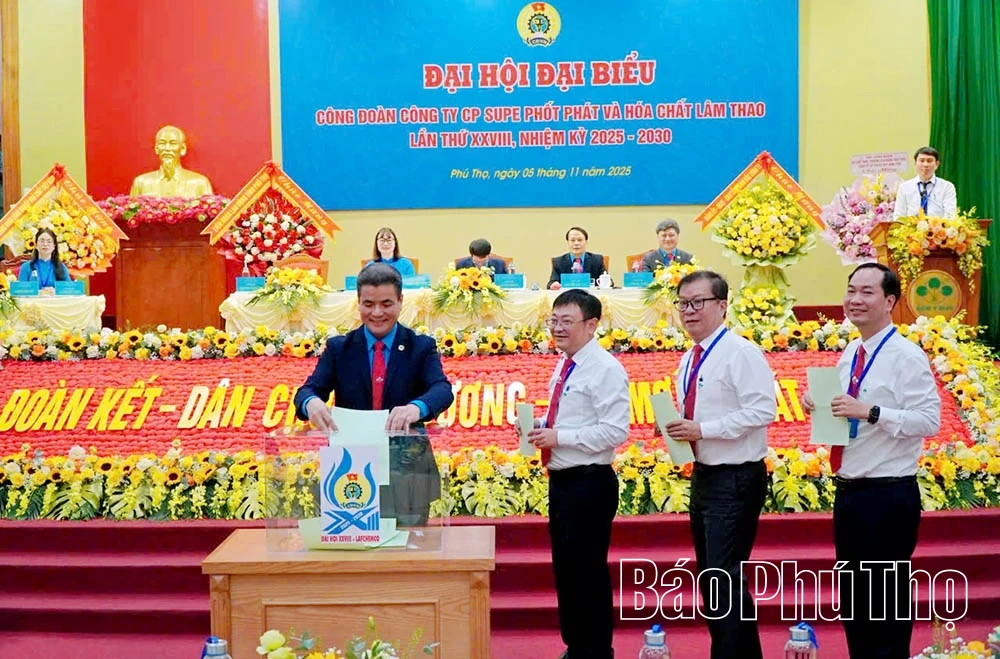 Đại hội Công đoàn Công ty cổ phần Supe phốt phát và Hóa chất Lâm Thao