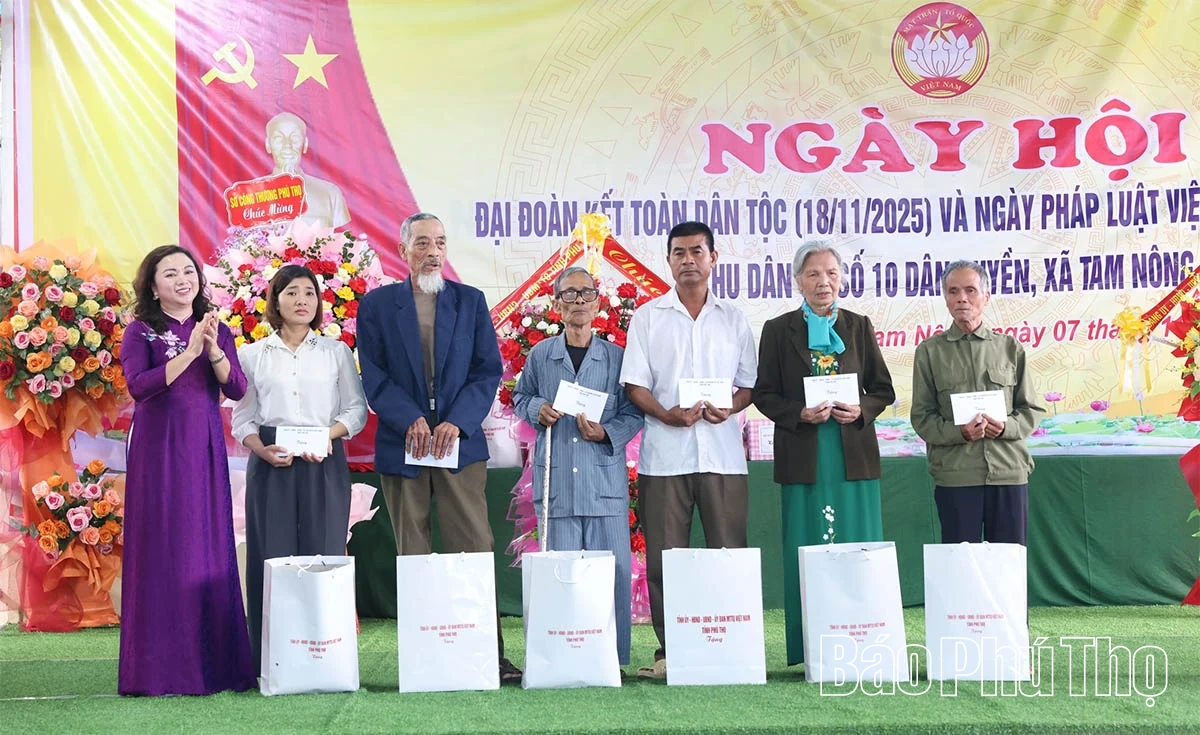 Phó Trưởng Đoàn ĐBQH tỉnh Đặng Bích Ngọc dự Ngày hội đại đoàn kết khu dân cư số 10 Dân Quyền