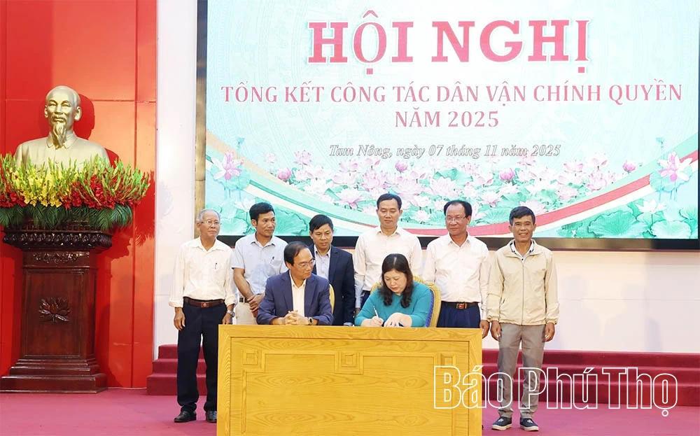Xã Tam Nông tổng kết công tác dân vận chính quyền năm 2025