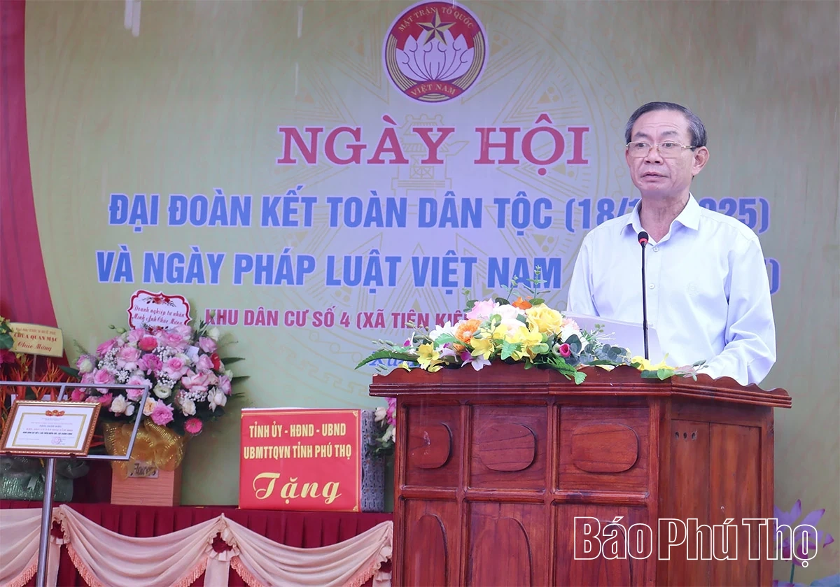 Khu 4, xã Xuân Lũng tổ chức Ngày hội Đại đoàn kết toàn dân