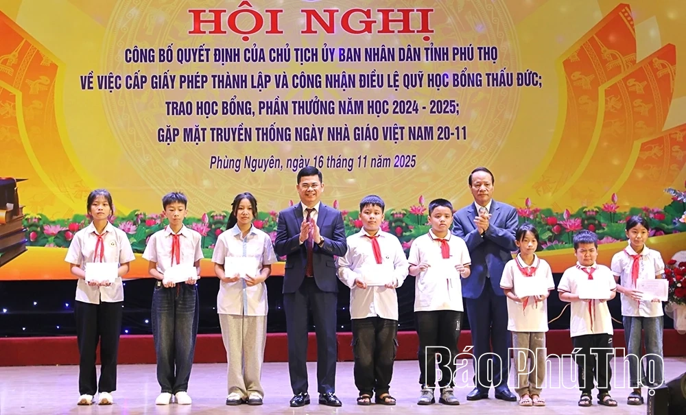 Công bố Quyết định thành lập Quỹ học bổng Thấu Đức