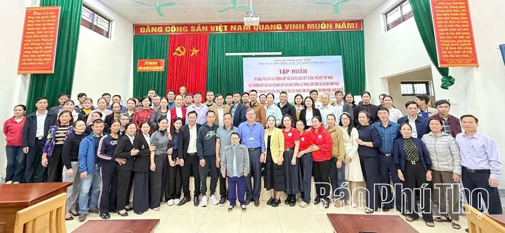 Trung tâm Công tác xã hội Vĩnh Phúc tập huấn chuyên môn nghiệp vụ cho các tình nguyện viên