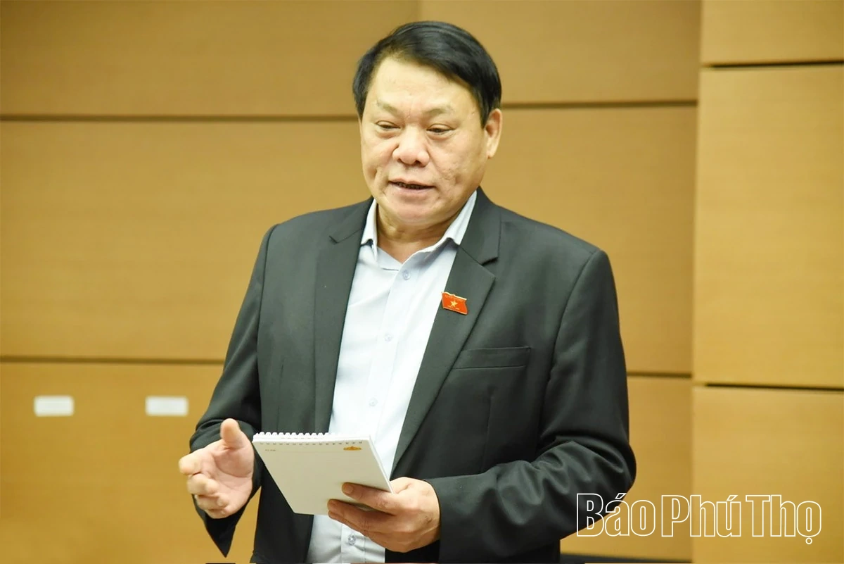 Đoàn Đại biểu Quốc hội tỉnh Phú Thọ tham gia thảo luận hoàn thiện chính sách y tế cơ sở, giáo dục và dự trữ quốc gia