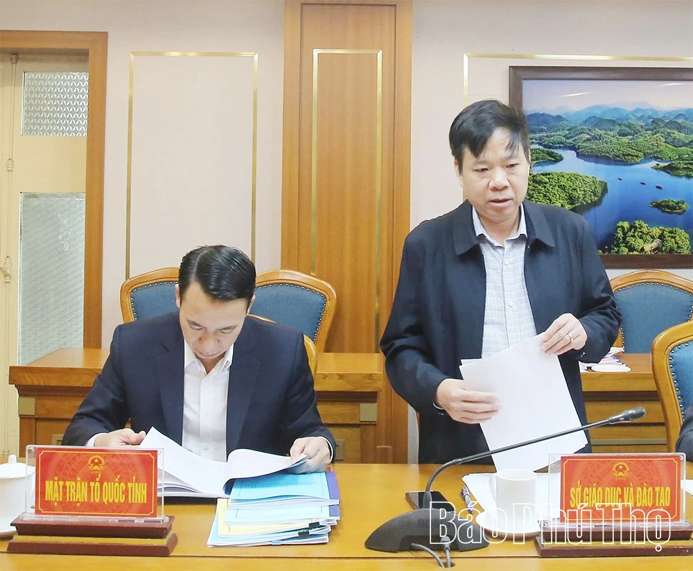 Ban Văn hóa - Xã hội thẩm tra các nội dung trình tại Kỳ họp chuyên đề thứ Tư, HĐND khóa XIX