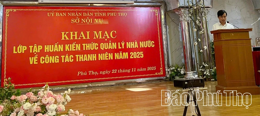 Tập huấn kiến thức quản lý nhà nước về công tác thanh niên năm 2025