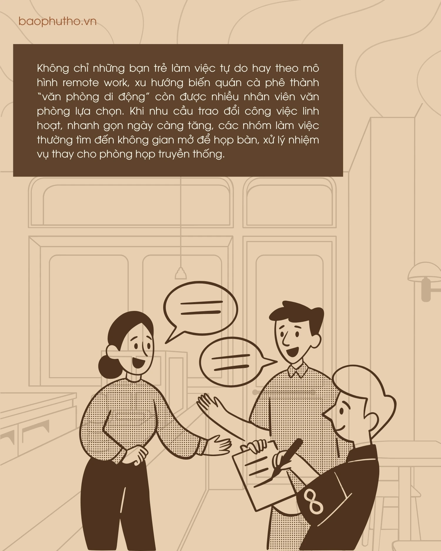 “Văn phòng di động” của giới trẻ