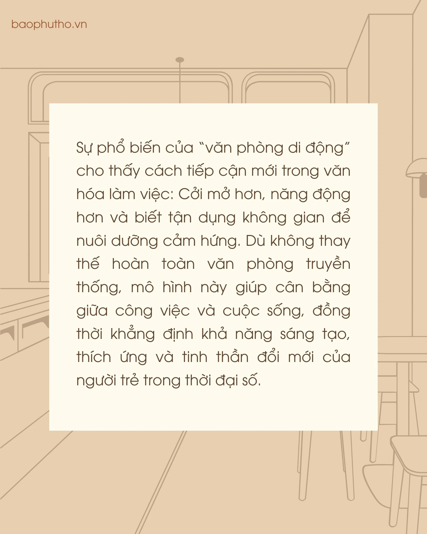 “Văn phòng di động” của giới trẻ