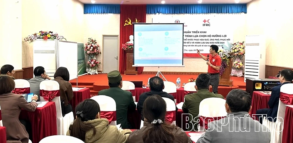 Phú Thọ tập huấn triển khai Dự án cứu trợ và tái thiết sau bão số 3