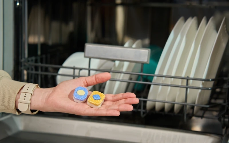 Gia đình bận rộn vẫn giữ bát đĩa sạch nhờ nước rửa chén máy rửa bát