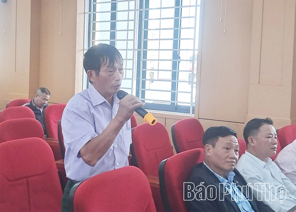 Đại biểu HĐND tỉnh tiếp xúc cử tri khu vực Sông Lô – Lập Thạch