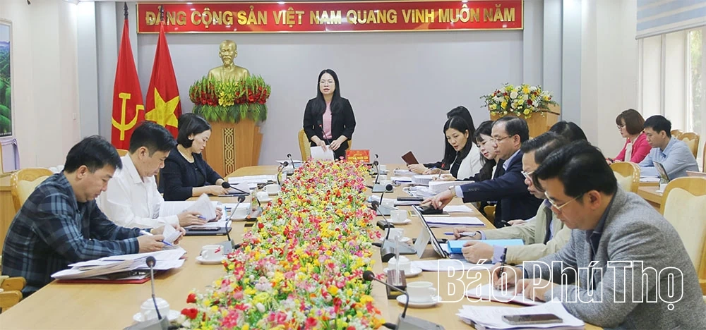 Ban Văn hóa - Xã hội thẩm tra các nội dung trình tại Kỳ họp thứ Hai, HĐND tỉnh