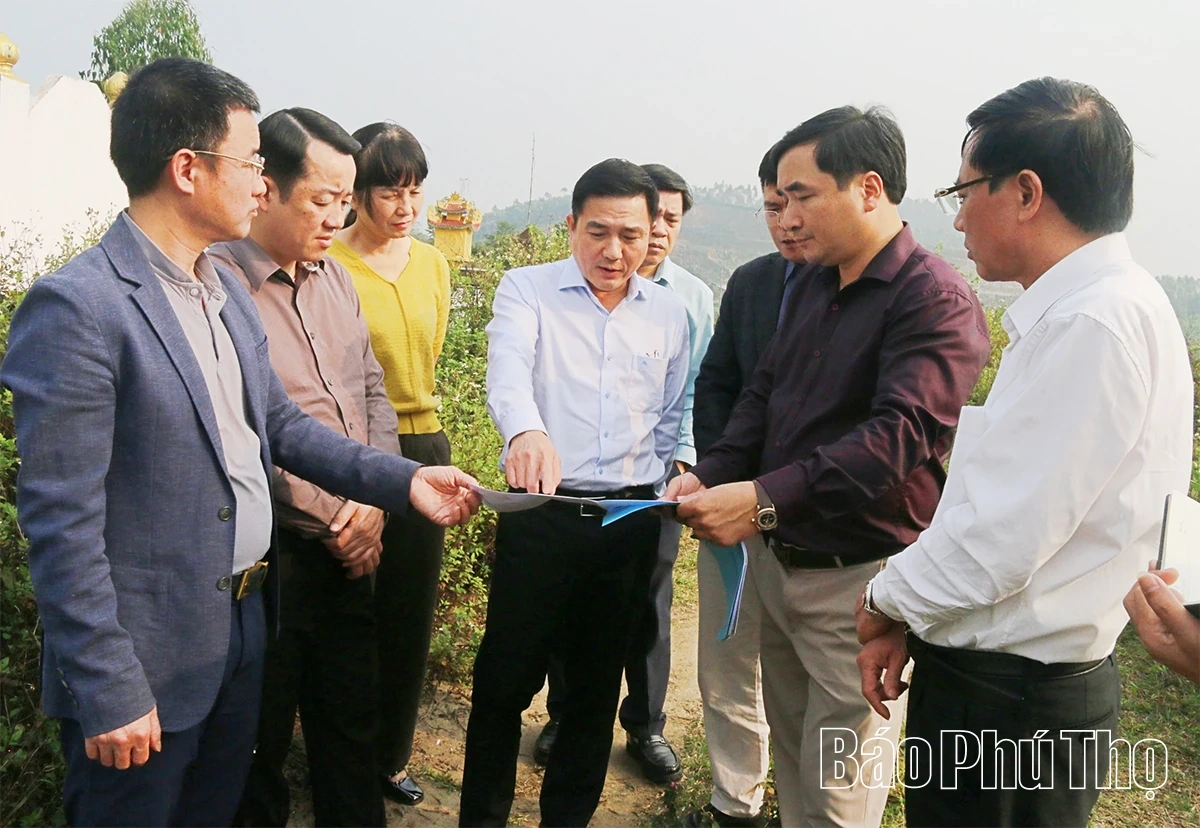 Phó Chủ tịch UBND tỉnh Vũ Việt Văn kiểm tra một số dự án trên địa bàn tỉnh