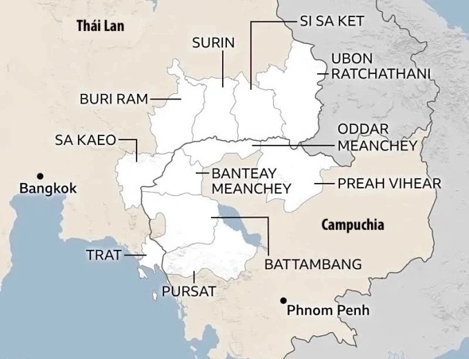 Campuchia - Thái Lan tiếp tục giao tranh sau cuộc điện đàm của ông Trump
