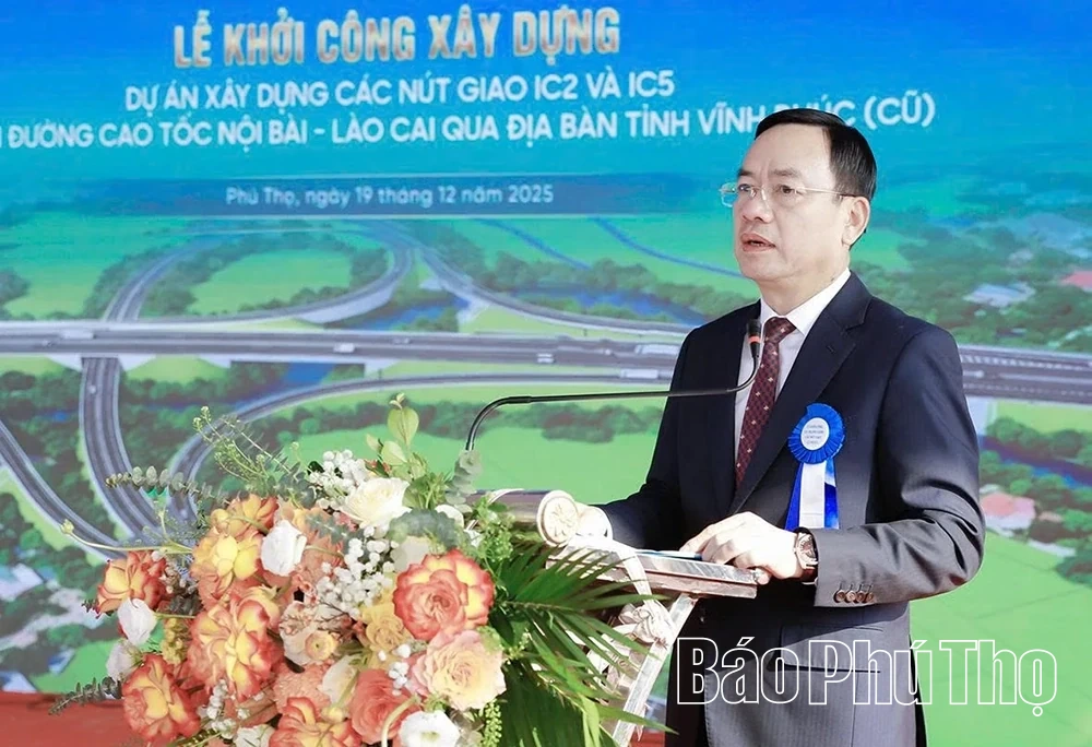 Khởi công Dự án xây dựng các nút giao IC2 và IC5 tuyến đường cao tốc Nội Bài - Lào Cai