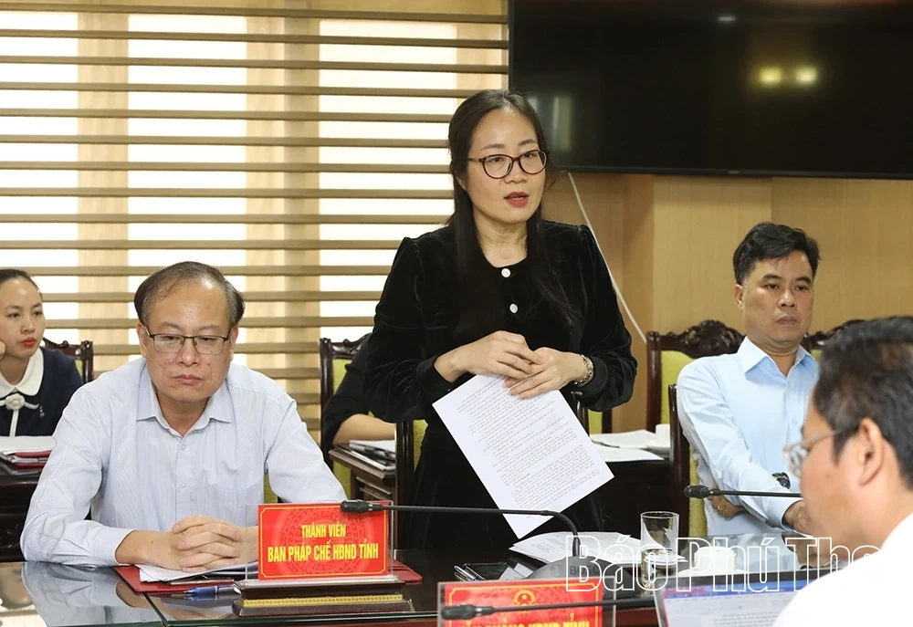 Ban Pháp chế, HĐND tỉnh thẩm tra các dự thảo nghị quyết trình kỳ họp chuyên đề thứ 5, HĐND tỉnh khoá XIX