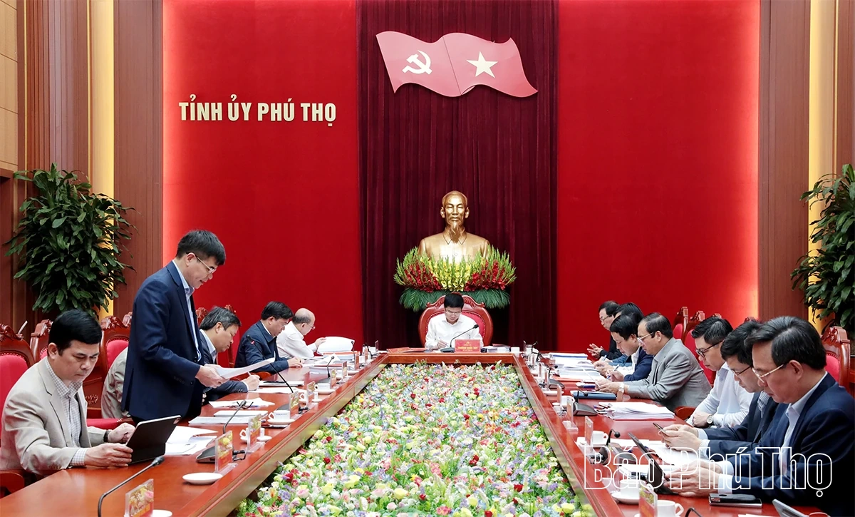 Thường trực Tỉnh ủy cho ý kiến một số nội dung quan trọng