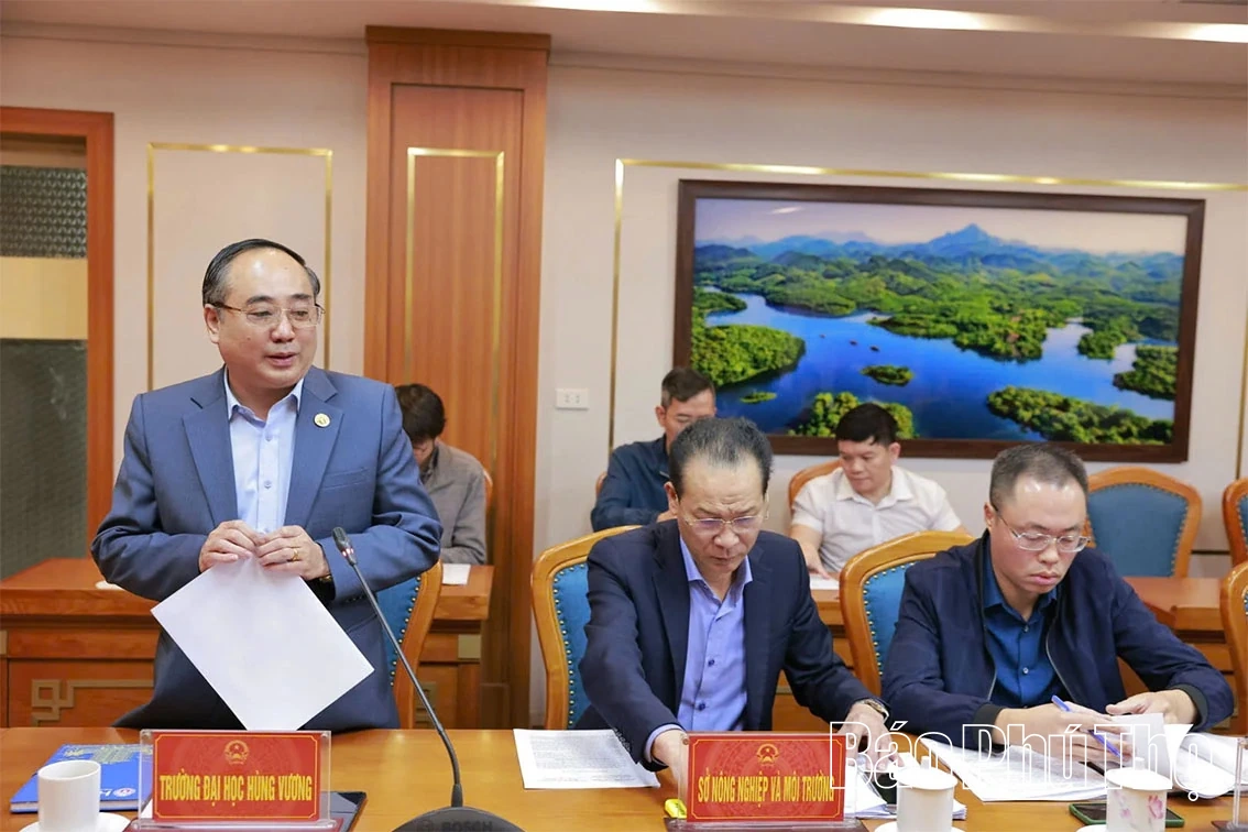 Phó Chủ tịch UBND tỉnh Nguyễn Khắc Hiếu làm việc với Sở Giáo dục & Đào tạo và Trường Đại học Hùng Vương