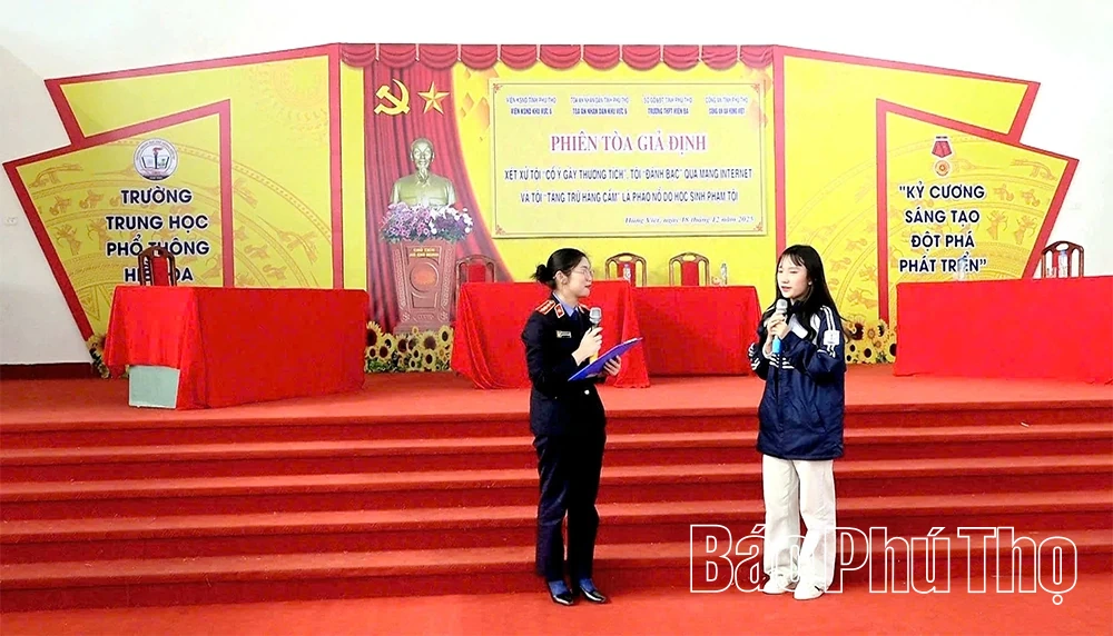 Nâng cao nhận thức pháp luật cho thanh, thiếu niên