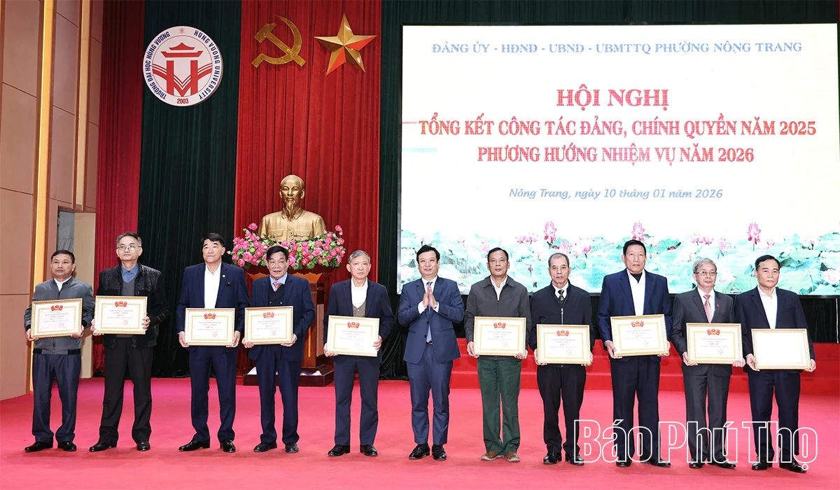 Phường Nông Trang triển khai nhiệm vụ năm 2026