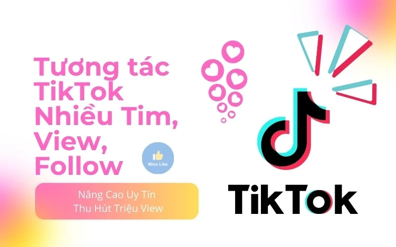 Tăng tương tác TikTok (tim, view, fl) an toàn, giá rẻ tại Minolike